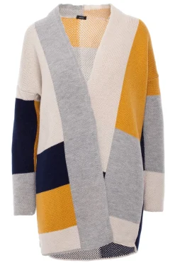 Outlet Niezapinany kolorowy kardigan - model 2 Swetry