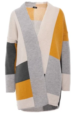 Online Niezapinany kolorowy kardigan - model 1 Swetry