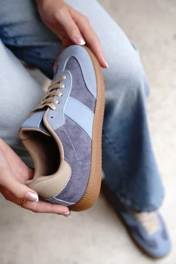Sale Niskie tenisówki Yusra - niebieskie Sneakersy