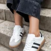 Outlet Niskie trampki Bria - czarno-białe Sneakersy