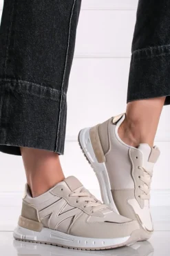 Best Niskie sneakersy Crissie - beżowe Sneakersy