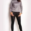 Outlet Nowoczesna bluza z kołnierzem - szara Dobry Skład|Bluzy