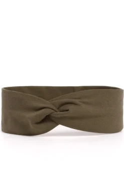 Clearance Opaska na głowę z przeplotem - khaki Akcesoria