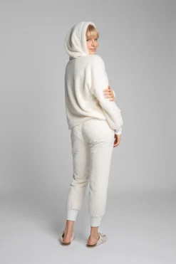 Discount Puzowa buza z kapture - ecru Odzież Casualowa|Bluzy