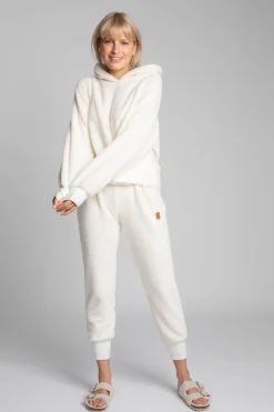 Discount Puzowa buza z kapture - ecru Odzież Casualowa|Bluzy