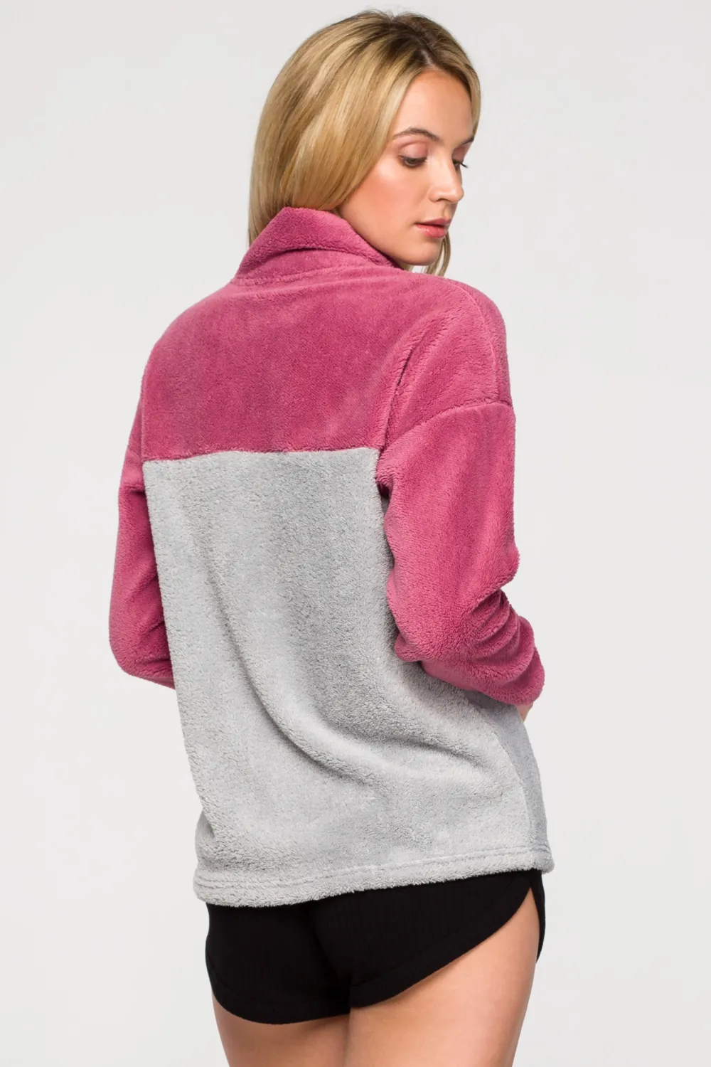 New Puzowa buza z zakie - ode 2 Odzież Casualowa|Bluzy