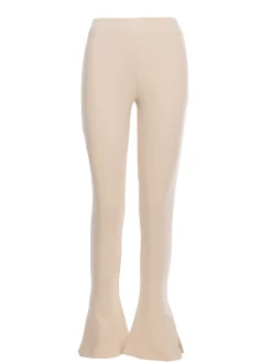 Best Prążkowane egginy z rozcięciai – piakowe Legginsy|Odzież Casualowa