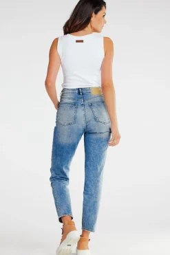 Hot Prążkowany top bez rękawów - biały Odzież Casualowa|Dobry Skład