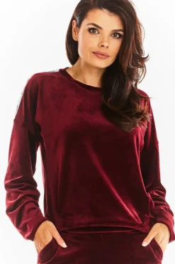 Clearance Prota buza z apaai - bordowa Odzież Casualowa|Bluzy