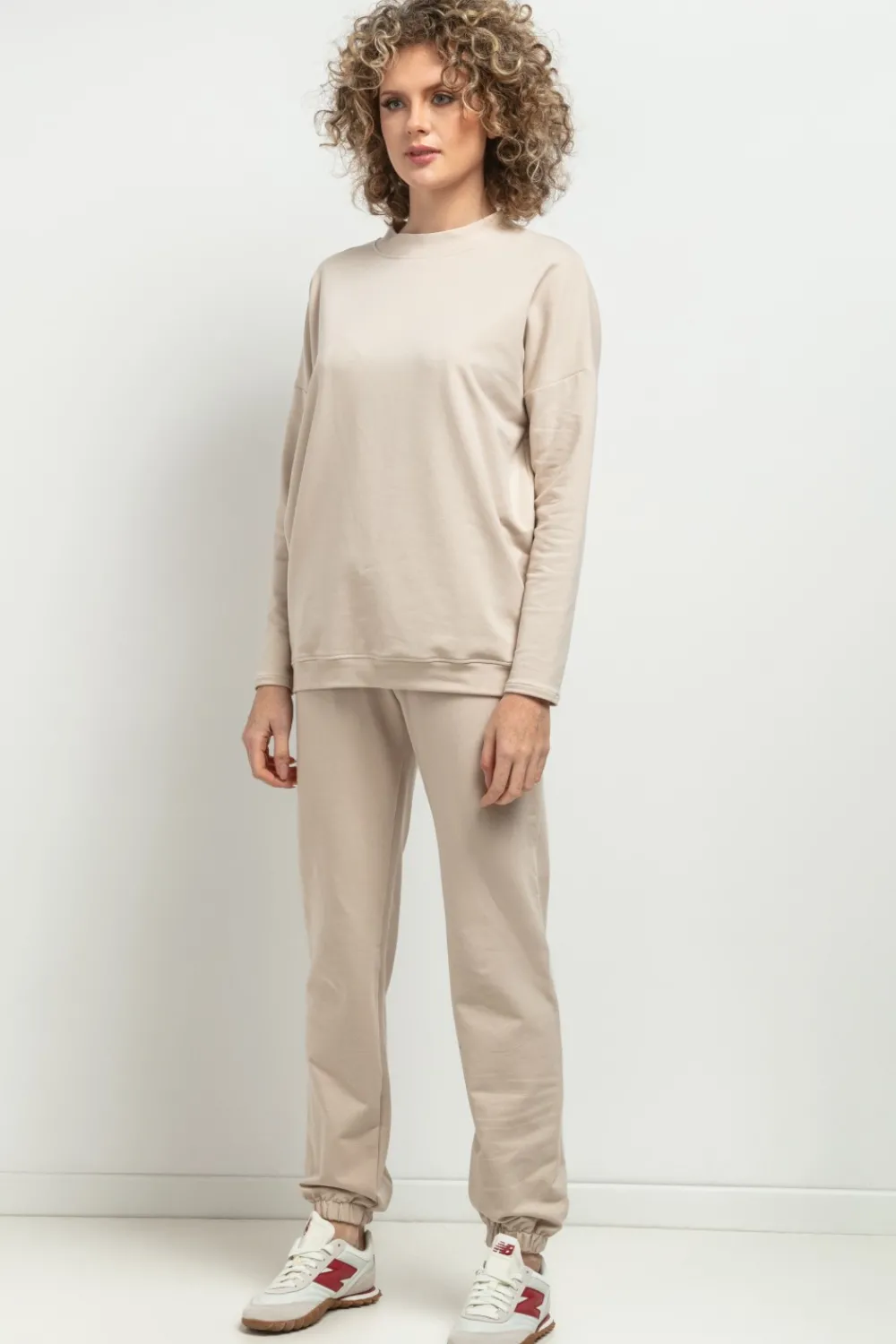 Discount podnie dreowe typu jogger - janobeżowe Odzież Casualowa|Dobry Skład