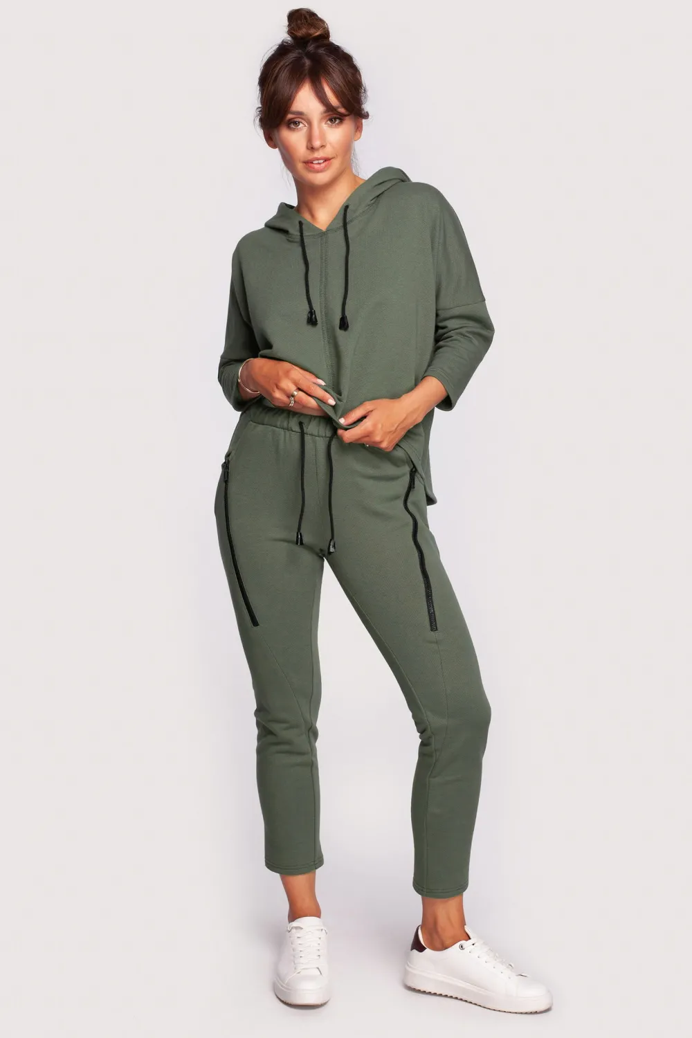podnie dreowe z kiezeniai - khaki Odzież Casualowa|Dobry Skład