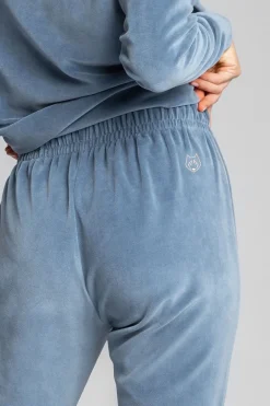 Best podnie typu jogger z weuru - niebiekie Odzież Casualowa|Spodnie