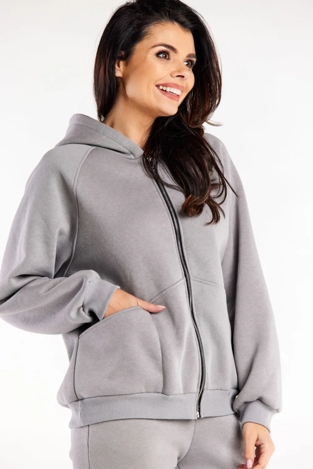 Clearance portowa buza daka z kapture - zara Odzież Casualowa|Dobry Skład