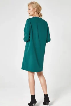 Discount Sportowa sukienka mini - zielona Sukienki