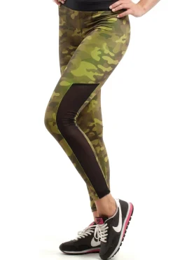 Sale portowe egginy FIT z wtawką na łydce Legginsy