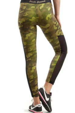 Sale portowe egginy FIT z wtawką na łydce Legginsy