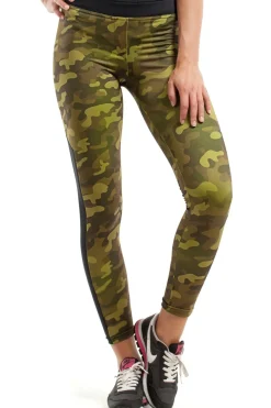 Sale portowe egginy FIT z wtawką na łydce Legginsy