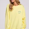 Outlet Stylowa bluza oversize - cytrynowa Odzież Casualowa|Bluzy