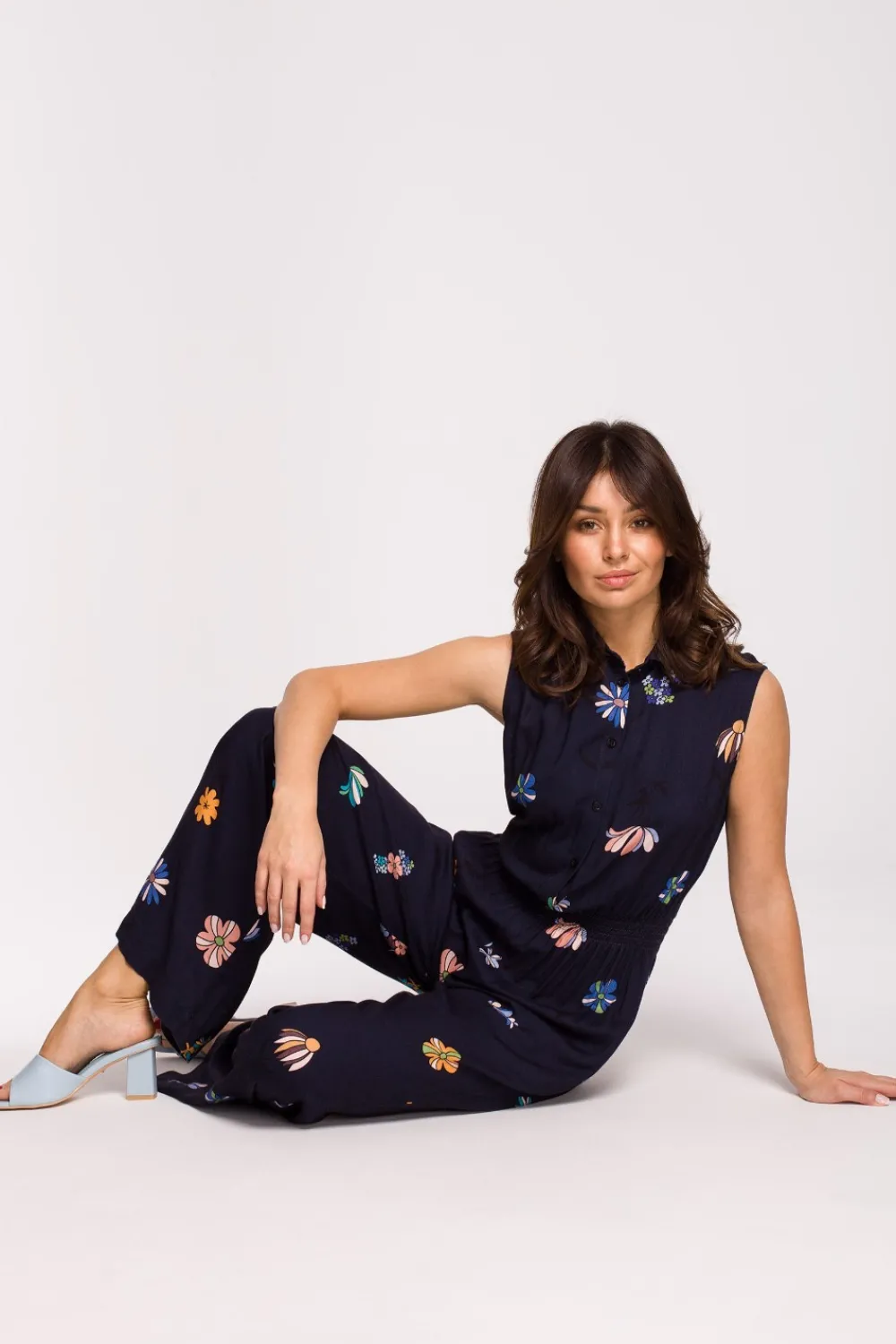 Online Stylowy kombinezon z nadrukiem - model 3 Eleganckie Kombinezony|Kombinezony