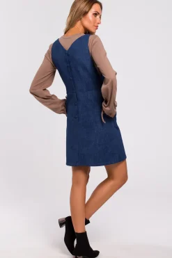 Hot Sukienka bezrękawnik - denim Sukienki