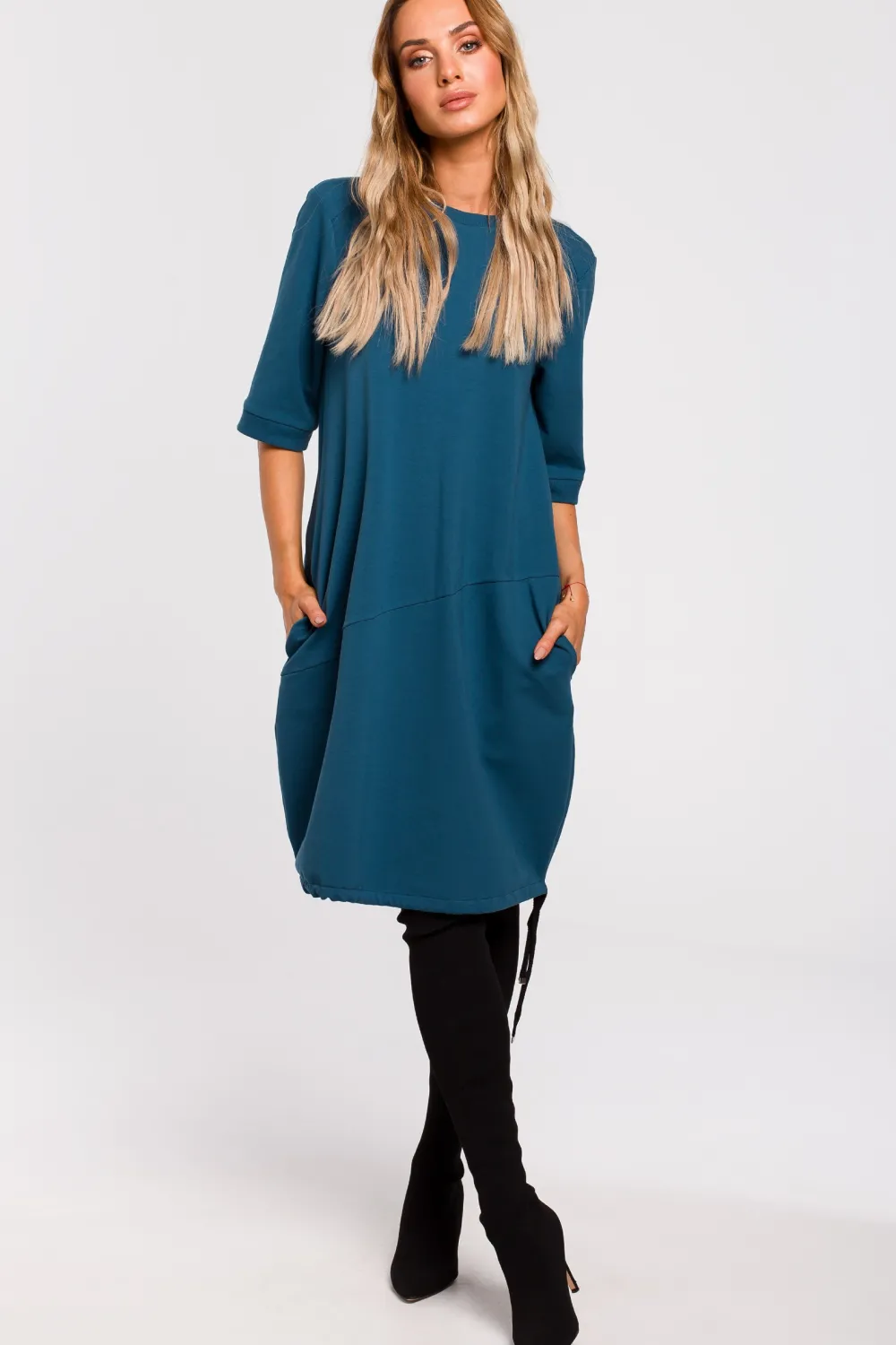 Hot ukienka bobka - orka Sukienki Dzianinowe|Sukienki