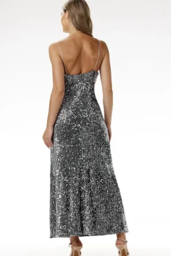 Clearance ukienka cekinowa axi na raiączkach - zara Cekinowe|Maxi