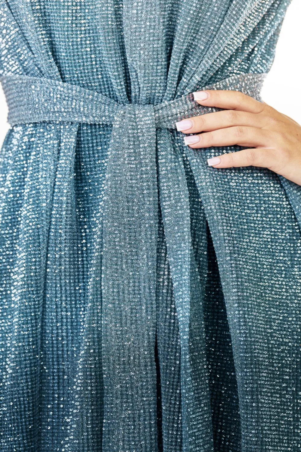 Outlet ukienka cekinowa axi z pakie w taii - zieona Maxi|Cekinowe