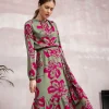 Sukienka maxi z rozcięciami na rękawach - model 2 Sukienki Na Wiosnę|Sukienki