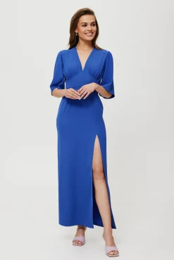 Discount ukienka axi z rozcięcie na nogę - niebieka Maxi|Maxi