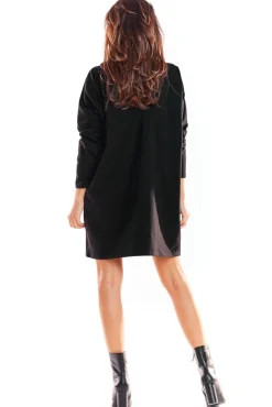 Clearance Sukienka mini oversize - czarna Dobry Skład|Sukienki