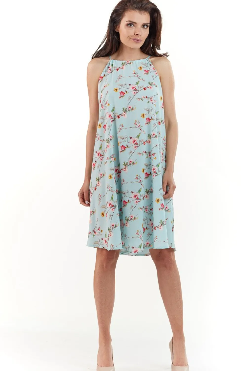 Discount Sukienka oversize bez rękawów - niebieska Dobry Skład|Sukienki