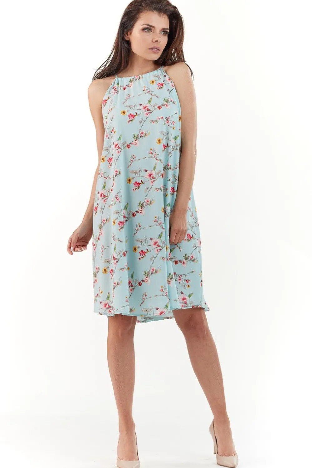 Discount Sukienka oversize bez rękawów - niebieska Dobry Skład|Sukienki