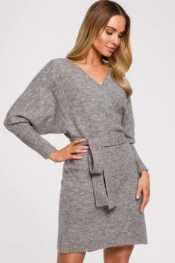 Discount ukienka wetrowa kopertowa z wiązanie - zara Swetry|Sukienki