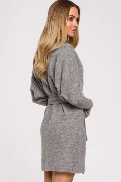 Discount ukienka wetrowa kopertowa z wiązanie - zara Swetry|Sukienki