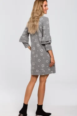 Clearance ukienka z fabanai przy rękawach - zara Sukienki Dzianinowe|Sukienki