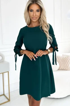 Discount ukienka z kokardkai - butekowa zieeń Sukienki