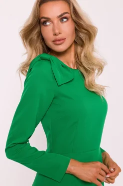 New ukienka z kokardą na raieniu – oczyto-zieona Sukienki|Mini