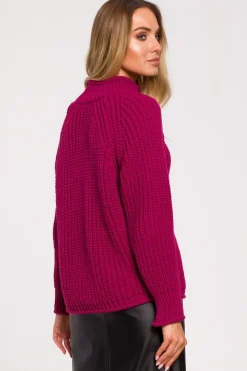 Clearance Sweter z golfem - różowy Swetry