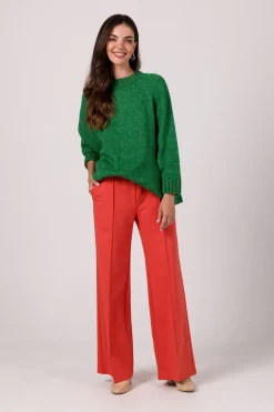 Clearance Sweter z nietoperzowymi rękawami - szmaragdowy Swetry