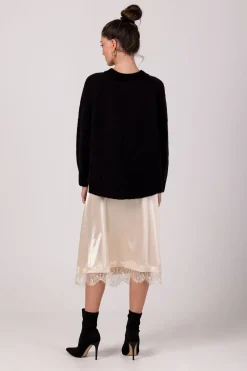 Clearance Sweter z nietoperzowymi rękawami - czarny Swetry