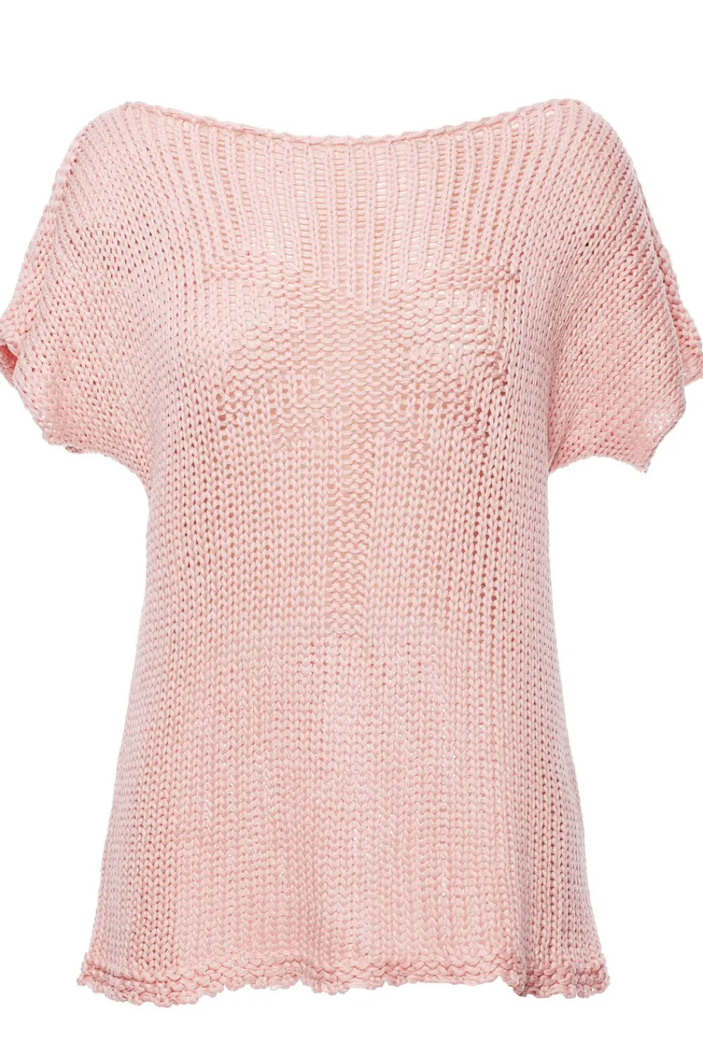 Sweter z palmą - różowy Swetry