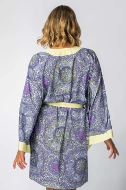 Online Szlafrok o kroju kimono z nadrukiem - model 1 Szlafroki