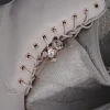 Sznurowane buty Blair - beżowe Botki