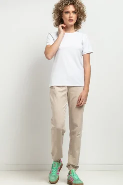 Clearance T-hirt daki z krótki rękawe - biały Dobry Skład|Odzież Casualowa