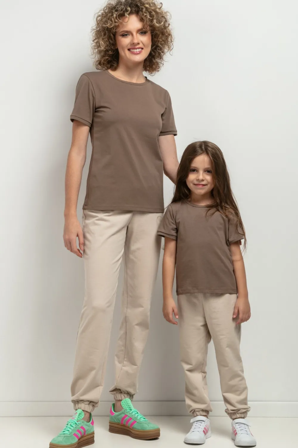 New T-hirt daki z krótki rękawe - cappuccino Odzież Casualowa|Dobry Skład