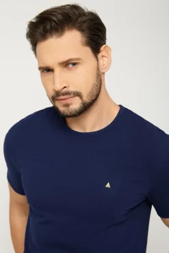 Discount T-hirt ęki pod arynarkę - granatowy Odzież Męska