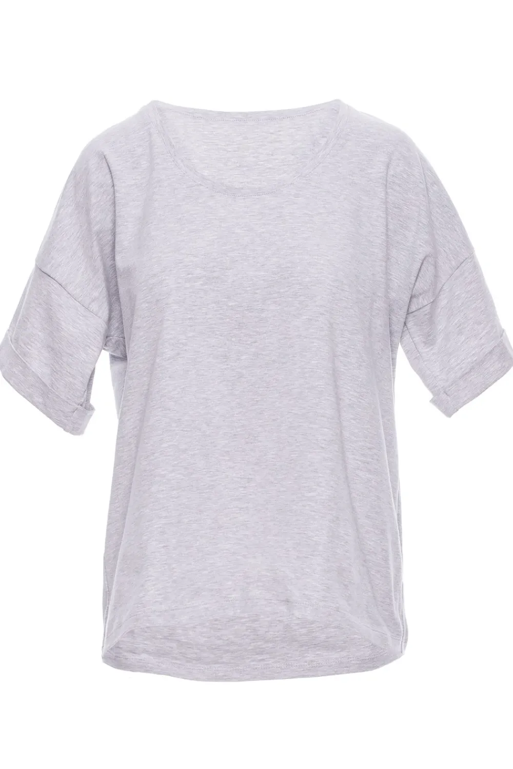 Online T-hirt overize z okrągły dekote - zary Odzież Casualowa|Bluzki