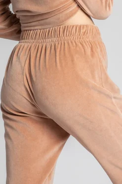 New Weurowe podnie typu jogger - beżowe Odzież Casualowa|Spodnie