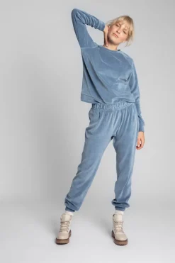 Sale Weurowe podnie typu jogger - niebiekie Spodnie|Odzież Casualowa