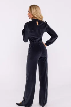 Hot Weurowe podnie z zerokii nogawkai - grafitowe Dobry Skład|Spodnie